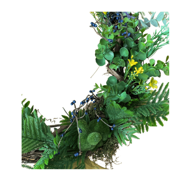 Verdant Grace – 18” Spring & Easter Botanical Wreath - Image 6