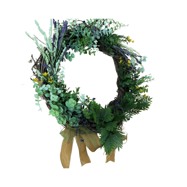 Verdant Grace – 18” Spring & Easter Botanical Wreath - Image 2