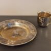 Vintage Godinger Silver-Plated Baby Cup & Plate Set – Teddy Bear Design