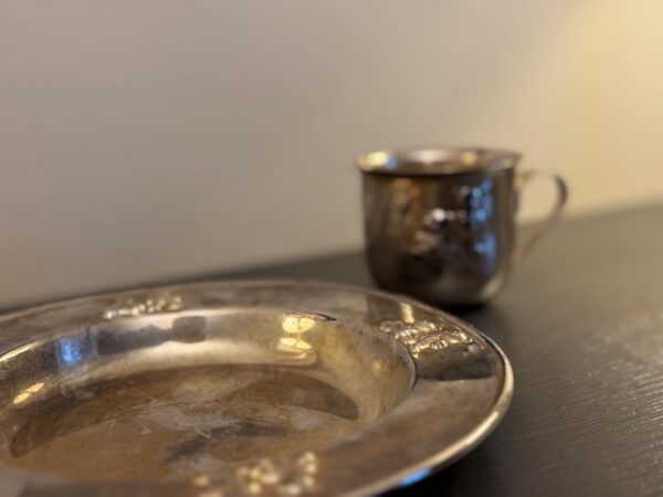 Vintage Godinger Silver-Plated Baby Cup & Plate Set – Teddy Bear Design – Christening Gift, Nursery Keepsake - Image 5