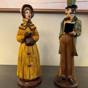 Vintage Christmas Caroler Figurine Set – Hand-Painted Victorian Holiday Decor