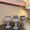 Handmade Stoneware Goblets – Rustic Blue Glaze (Set of 4) - Image 5