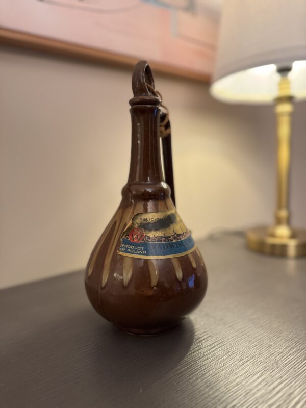 Vintage Polish Mead Bottle | Nadwiślański Miód Pitny Dwójniak | Handcrafted Ceramic Jug - Image 6