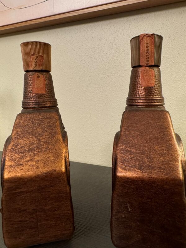 Set of 2 Vintage Cannon Decanters – Ph. Boileux Deluxe Brandy – 1960s Collectible Ceramic Bottles - Image 3